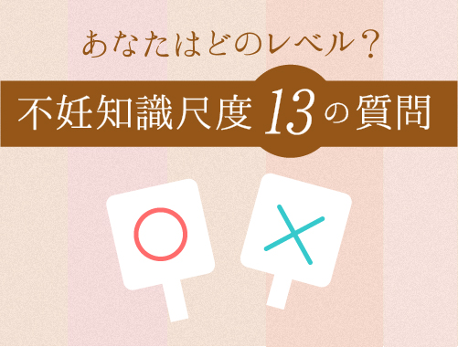 不妊知識尺度13の質問