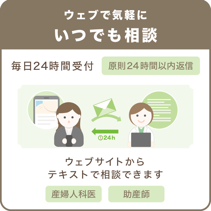 ウェブで気軽にいつでも相談