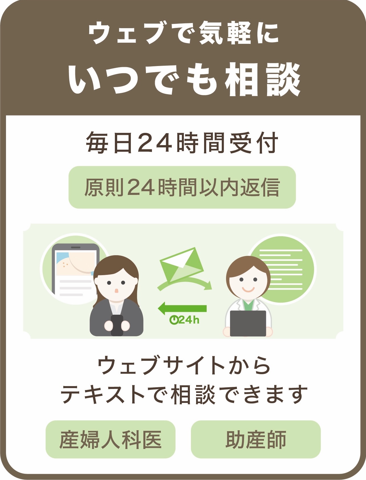 ウェブで気軽にいつでも相談